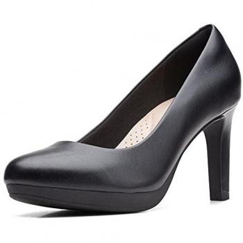 Clarks Ambyr Joy Chaussures Noires en Cuir 37 1/2