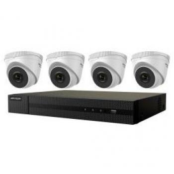 Hikvision Kit Videosorveglianza Bullet 4 Mpx 4 Canali PoE con Hard Disk 500 GB