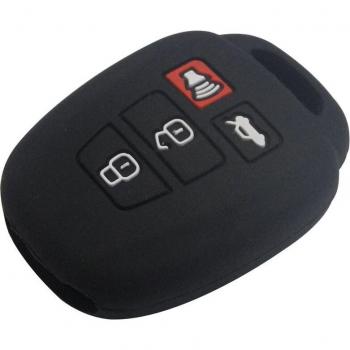 Coque de protection en silicone pour clé télécommande 4 boutons Toyota Vios