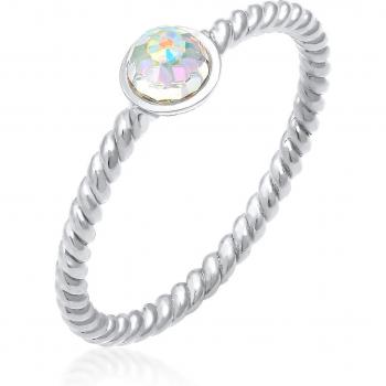 Elli „Solitär‑Glitzer‑Ring in 925‑Silber – 1 ct Damen“