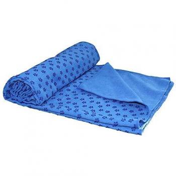 Tunturi 180 x 63 cm Blue Towel with Carry Bag