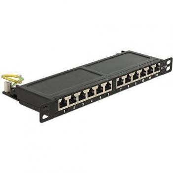 10Patchpanel 12P Cat.6A 0,5HE