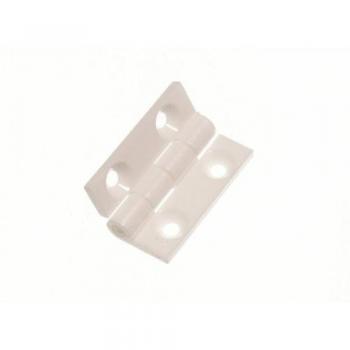 Nylon 1 (25mm) White Butt Hinges – 50 Count