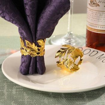 10pcs Leaf Napkin Ring Set