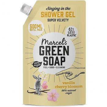 Marcel's Green Soap Douchegel Vanille & Kersenbloesem Navulverpakking