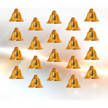 20PCS 2.1cm Small Silver Jingle Bells for DIY Projects