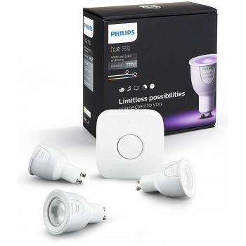 Philips Hue White and Color Ambiance Bombilla LED inteligente GU10 Bluetooth