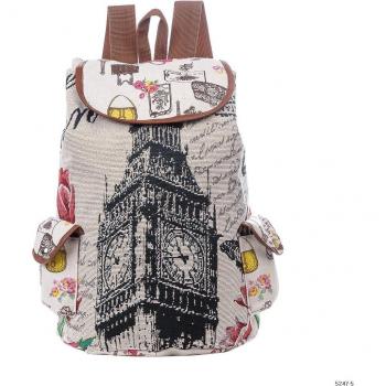 Teen Girl Cat Print School Backpack