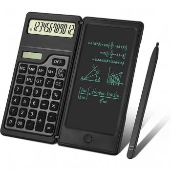 12-Digit Desktop Calculator with Writing Pad