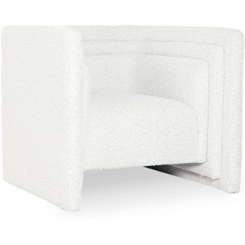 Cotecosy Fauteuil Style Cubique Fredonia Crème