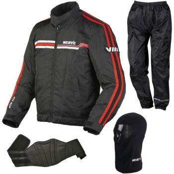 Motorradkombi NERVE Swift – 4‑Teil-Set, Obermaterial 100 % Polyester, Innen 100 % Polyester – Gr. M