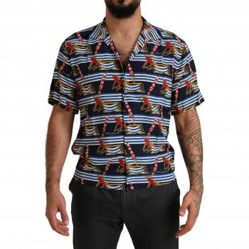 Dolce & Gabbana Zijden Kortearm Shirt voor Heren – Meerdere Kleuren