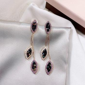 Alloy Butterfly Tassel Earrings