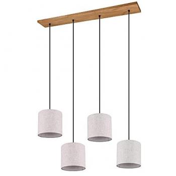 Plafonnier Suspendu Elmau 4xE27 Nickel et Sable