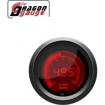 DRAGON 52mm Digital Tachometer and Multi-Gauge for 12V Car Systems