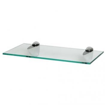 Clear Floating Glass Wall Shelf