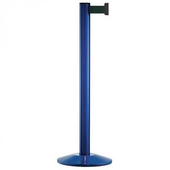 Poste de Señalización de Aluminio con Cinta Azul