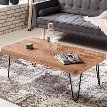 Wohnzimmer-Couchtisch Akazie 115 cm breit