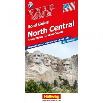 Hallwag Strassenkarte USA North Central 1:1 Mio.