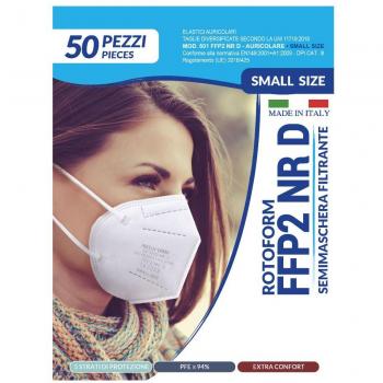 ROTOFORM Mascherina di Sicurezza FFP2 Monouso Bianca confezione 50