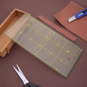 Regla de Edredón 30x15 cm con Medidas Dual‑Uso