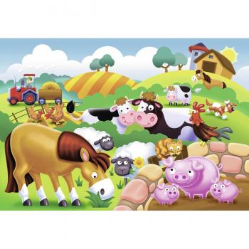 Puzzles en bois « Animaux de la ferme » – 12 pièces