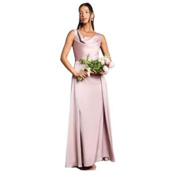 Coast Honoured Maxi Bridesmaid Dress, Dusty Rose, No-Sleeve Cowl Neck, 12