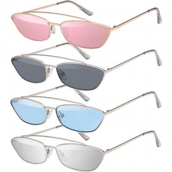 Ópticas de sol femeninas estilo gato talla única color rosa brillante