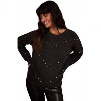 Ladies Zig Zag Embellished Jumper by Dorothy Perkins