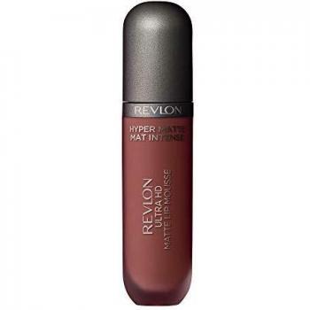 Revlon Ultra HD Lip Mousse Hyper Matte, langanhaltender Lippenstift in erdigen Nude/Braun-Tönen