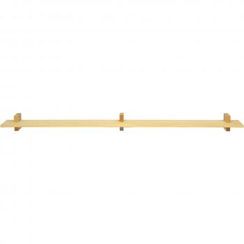 Naan 170 cm – Étagère murale vernie marron