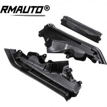 Paneles de compartimento motor BMW X5 X6 E70, 3 unidades de plástico negro