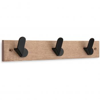 Perchero Urbano Nordik Zamak Negro 3 Ganchos