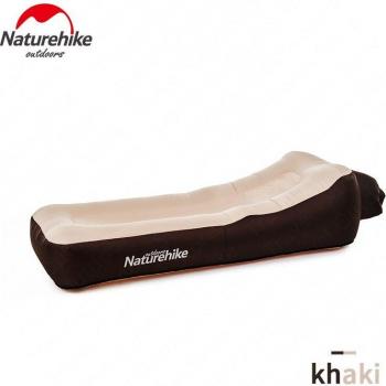 Naturehike Double‑Cover 210T Inflatable Camping Lounger with Break‑Travel Feature