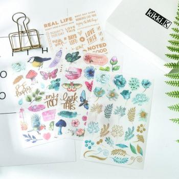 ZFPARTY Enjoy Today Rub on Stickers for Happy Planner