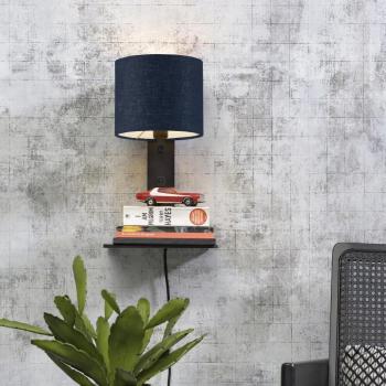 Good&Mojo Wandleuchte ANDES in Schwarz und Blau E14
