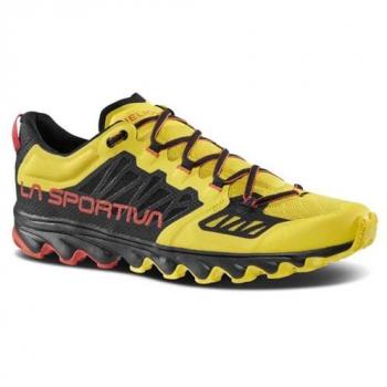 La Sportiva Helios III chaussures de trail jaune intense rouge noir