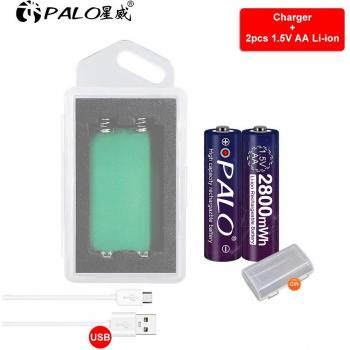 PALO 1.5V AA USB Rechargeable Lithium-ion Battery