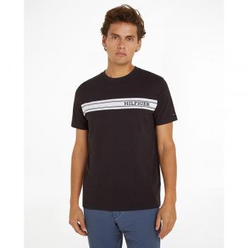 Roupão Masculino Tommy Hilfiger Manga Corta Monotype em Faixas
