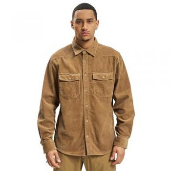 Brandit Men's Classic Long Sleeve Corduroy Shirt