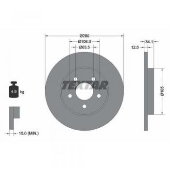 TEXTAR 92109703 Bremsscheibe
