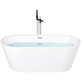 Freestanding Lavabo Bianco 160 cm × 80 cm – Forma Ovale