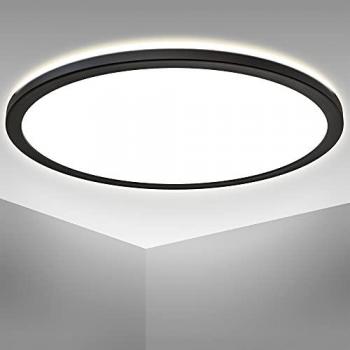 Plafoniera LED 42cm nera 22W 3000Lm 4000K