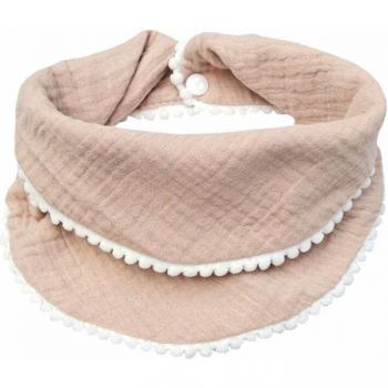 Double Layer Cotton Baby Bibs with Tassels