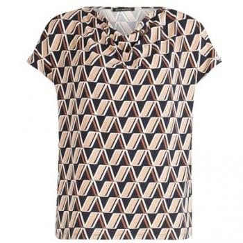 Betty Barclay Kurzarmshirt mit Wasserfall-Ausschnitt