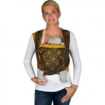 Tragetuch Malmö – Gelb & Schwarz (5,40 m) – Hoppediz