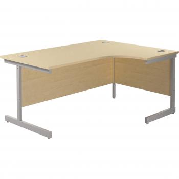 TC Group 1600x1200 Single Upright Right Hand Radial Desk Maple