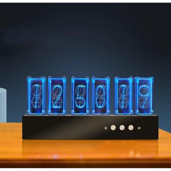 LED Nixie Uhr für den Schreibtisch mit USB-Anschluss und großer Anzeige