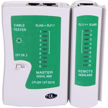 Testeur de câble Ethernet portatif – RJ45, RJ11, Cat 5, Cat 6E, 8P