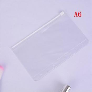 Transparent Zipper File Storage Bag Organizer for A5 Documents